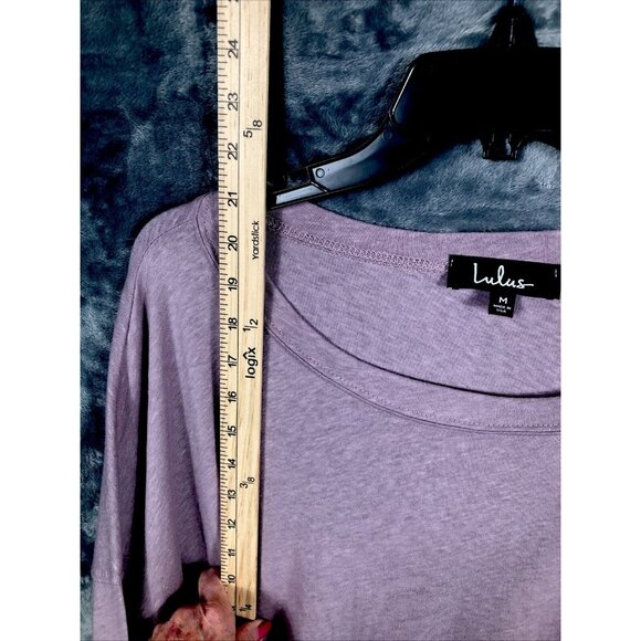 Lulus Womens Blouse Top T Shirt Size M Medium Long Sleeve Stretch Comfort Casual - Picture 5 of 8